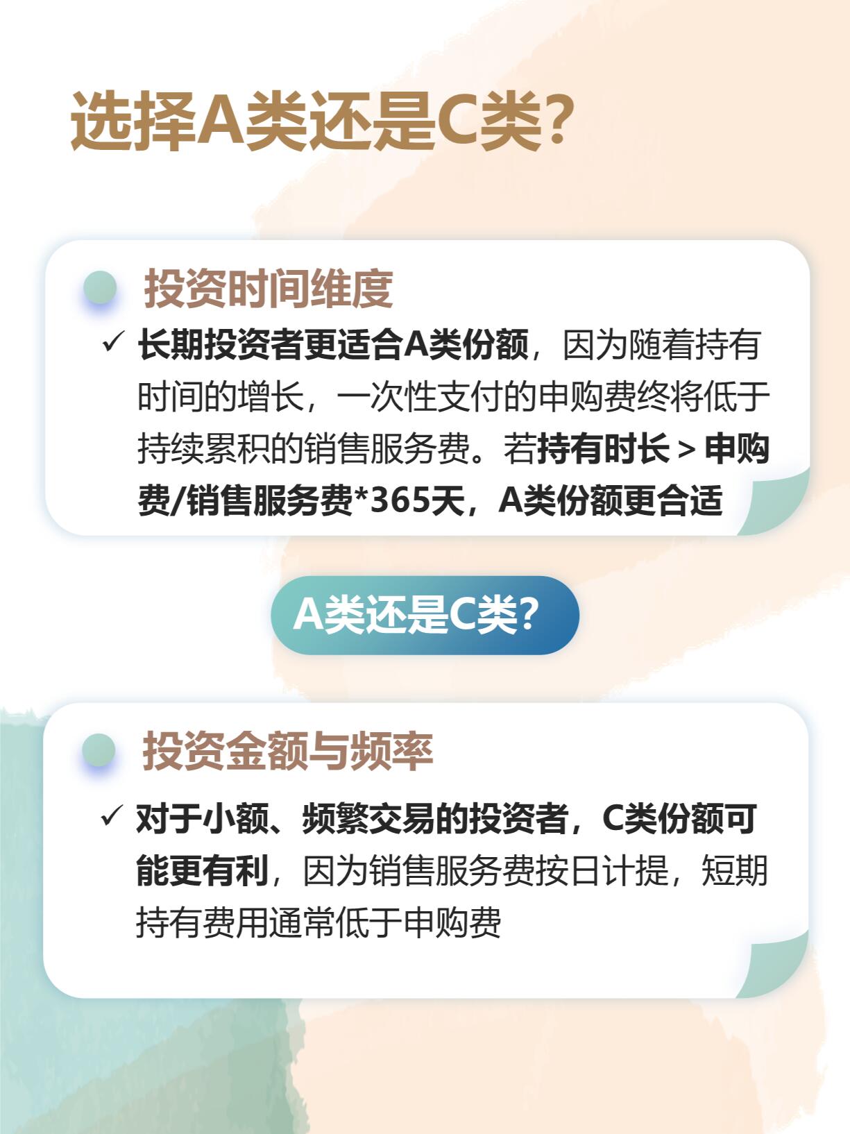 基金A类与C类的深度解析 基金a类c类区别吗
