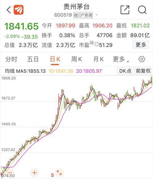 中国基金视角下的茅台股价分析 中国基金看茅台股价