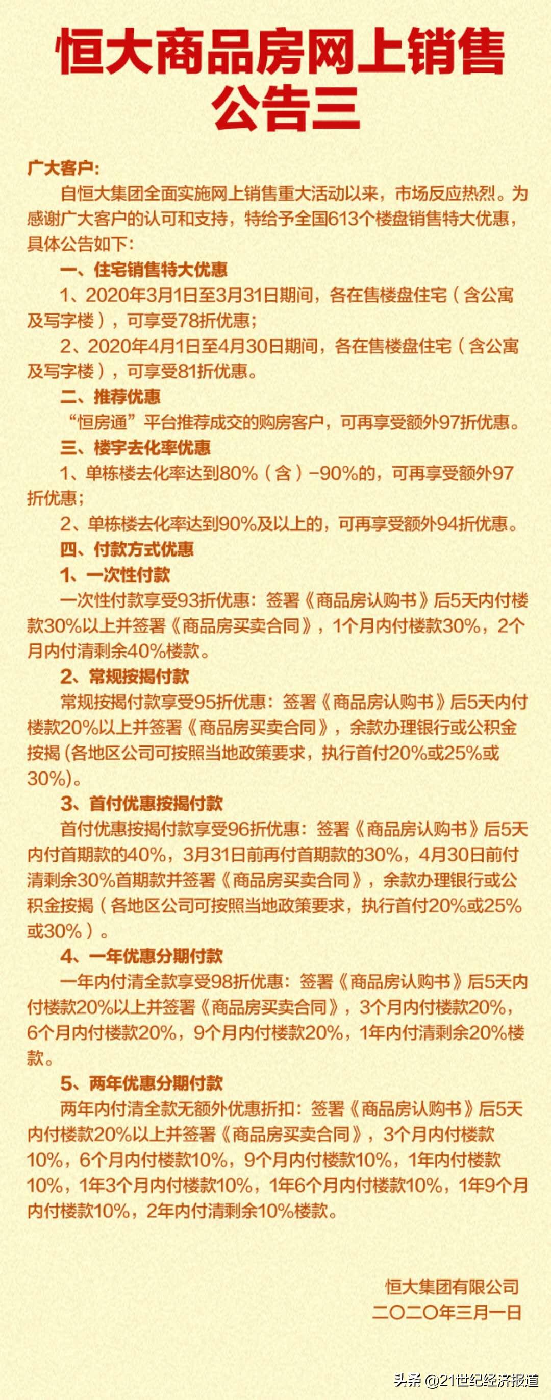 恒大集团理财项目概览 恒大有什么理财项目